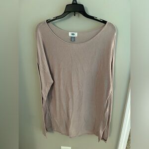 Old Navy Cream Scoop Neck Sweater